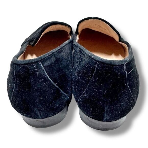 J. Crew Charlie Penny Loafers in Luxe Black Suede Italian Made Women’s Size 6.5 - Picture 4 of 9